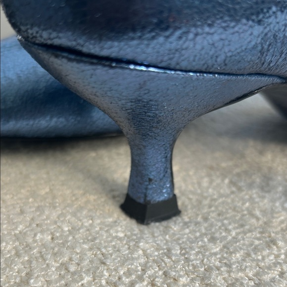 Zara Shimmering Blue Ankle Booties - Picture 5 of 9